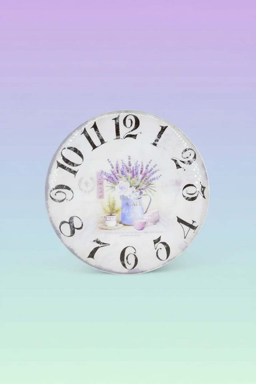 Plastic Magnetic Fridge Sticker (Floral Printed) - 1 pc (Assorted colors) SUPER