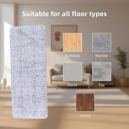 Reusable Microfiber Mop Pad Replacement for Flat Spray Mop, Washable Cleaning Pad for Wet and Dry Floor Cleaning,(1 Pc)