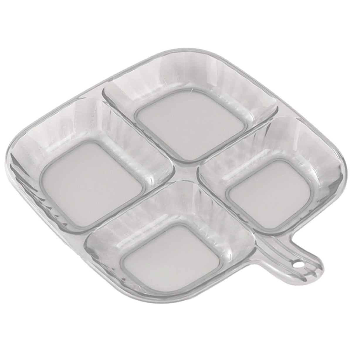 Plastic Kitchen Trays For Serving (4 Compartment  1 Pc) HP DD