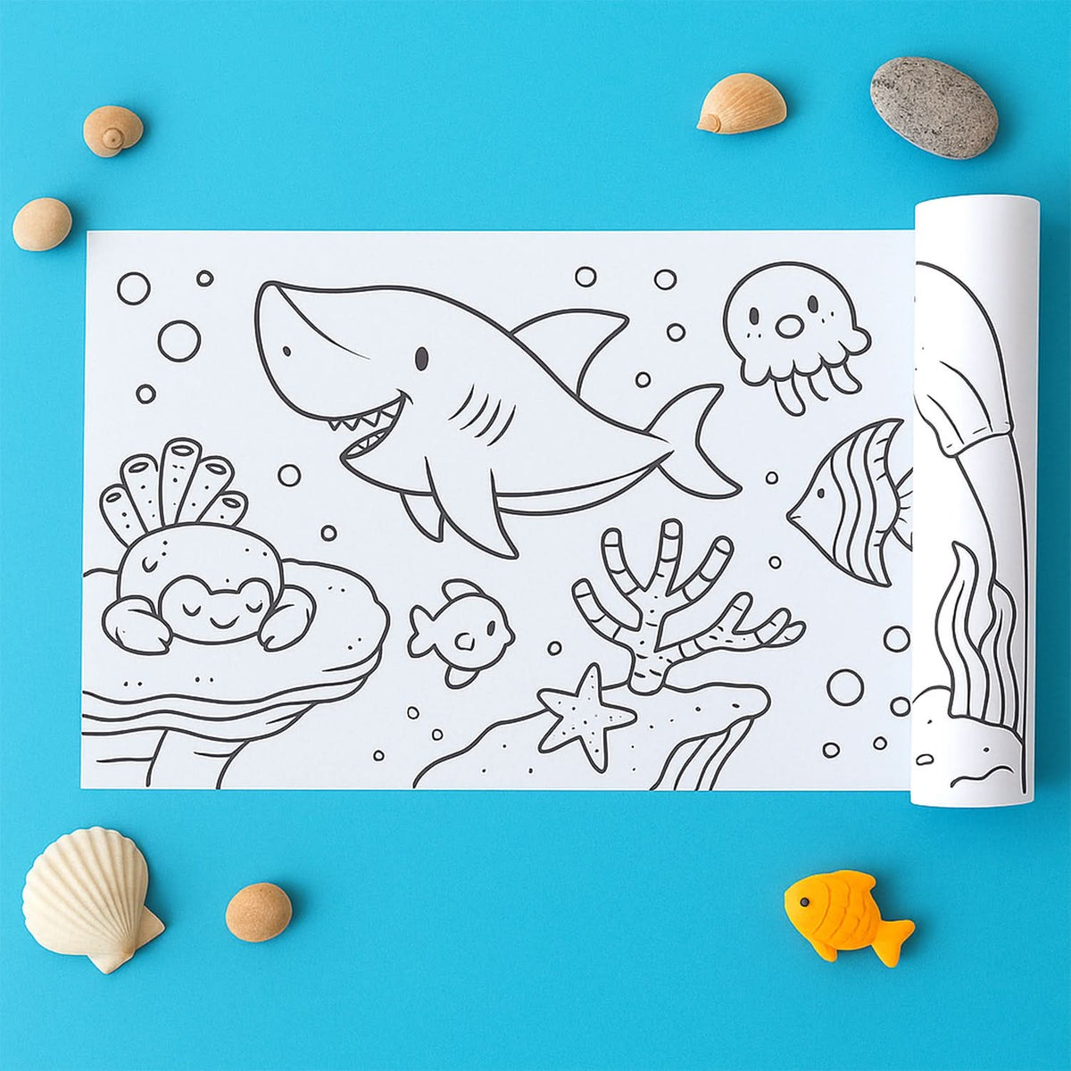 Fun & Educational Coloring Roll for Kids – 1 Pc HP DD