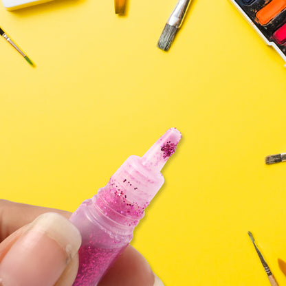 Diy Multi-color Glitter Craft Glue Pen Set (10ml  8 Pc)