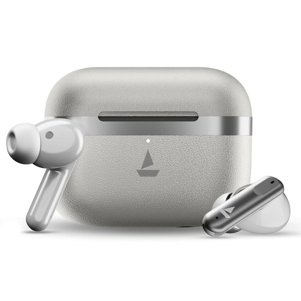 boAt Airdopes Prime 513 ANC – Bluetooth TWS earbuds with ~32dB Active Noise Cancellation, up to 65H battery life, multipoint connectivity, quad-mic ENx calling, and premium wireless audio.(White) Halfpe Deals