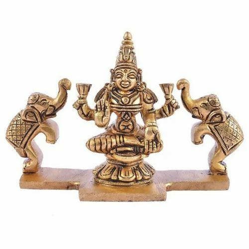 Brass Gajalakshmi Idol - HalfPe