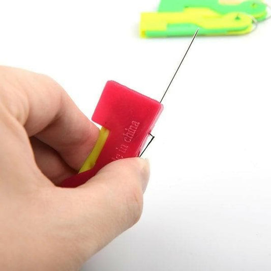 Automatic Sewing Needle Threader Inserter Tool (Multicolor) - HalfPe