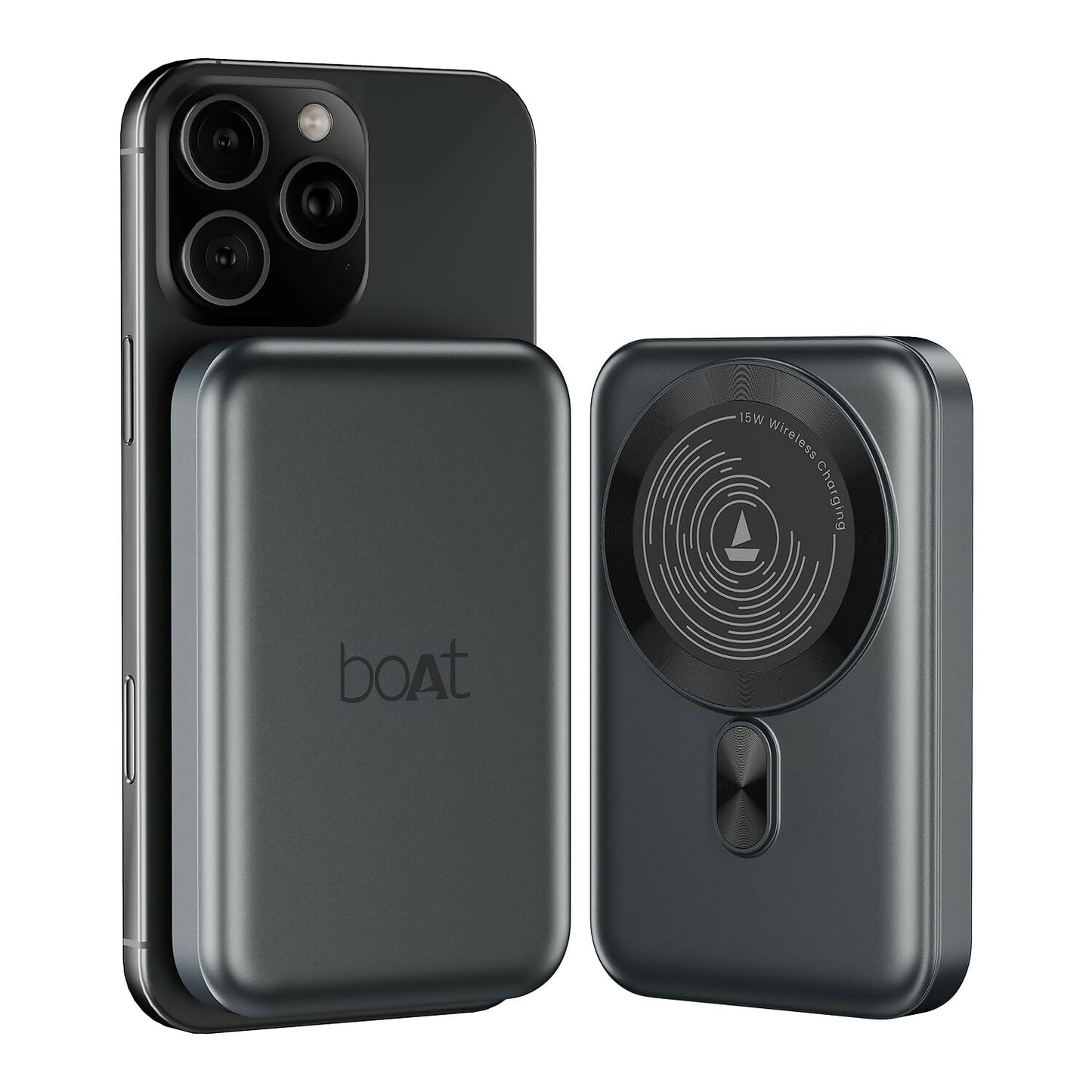 boAt New Launch EnergyShroom PB331 (Magsafe) 10000mAh Magnetic Wireless Powerbank, 15W Wireless & 22.5W Wired Charging for (iPhone 16,15,14,13 & 12, Android & Other Qi Enabled Devices) (Multicolor)