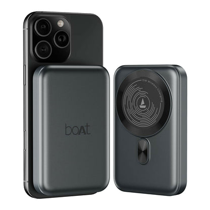 boAt New Launch EnergyShroom PB331 (Magsafe) 10000mAh Magnetic Wireless Powerbank, 15W Wireless & 22.5W Wired Charging for (iPhone 16,15,14,13 & 12, Android & Other Qi Enabled Devices) (Multicolor)