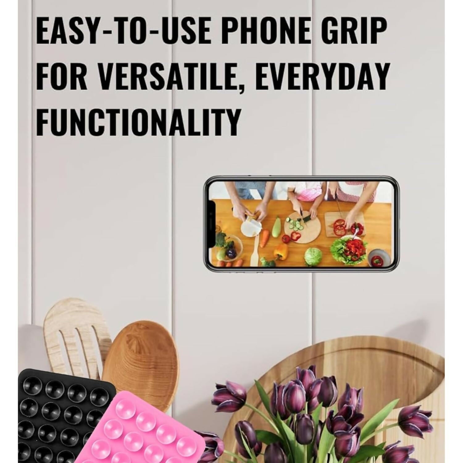 Sucky Multi Suction Mobile Mount Pad Non Slip Reusable Holder for Vertical and Horizontal Use JPS PRODUCTS (ACHSA)