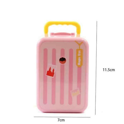 A Cool Suitcase Shaped Mechanical Pencil Sharpener For Everyone (pink, Single piece) - HalfPe