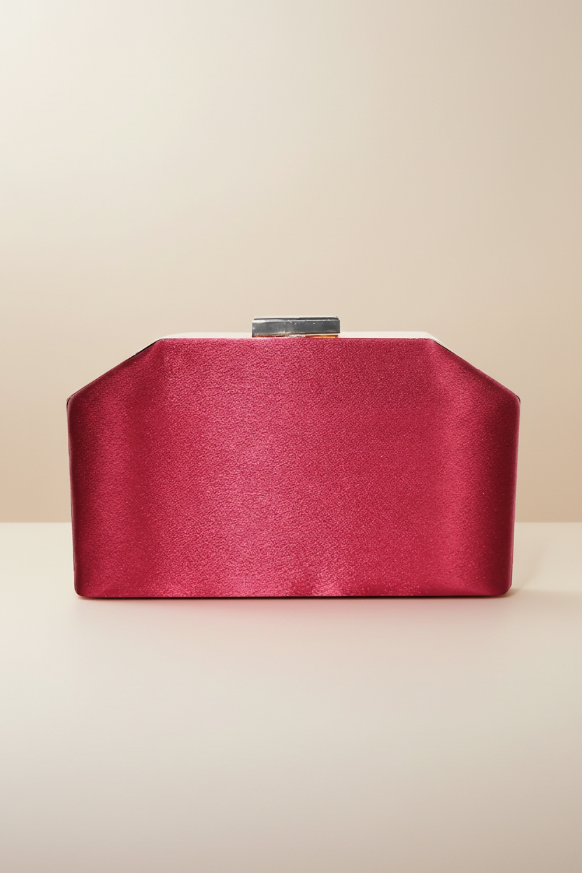Women’s Solid Party Box Clutch With Chain And Handle RAYORA ENTERPRISE