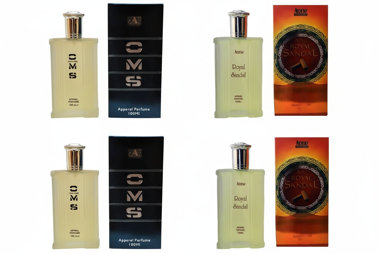 Aone CMS and Royal Sandal Perfume 100ml each (Pack of 4, 400ml) Gimanifragrances