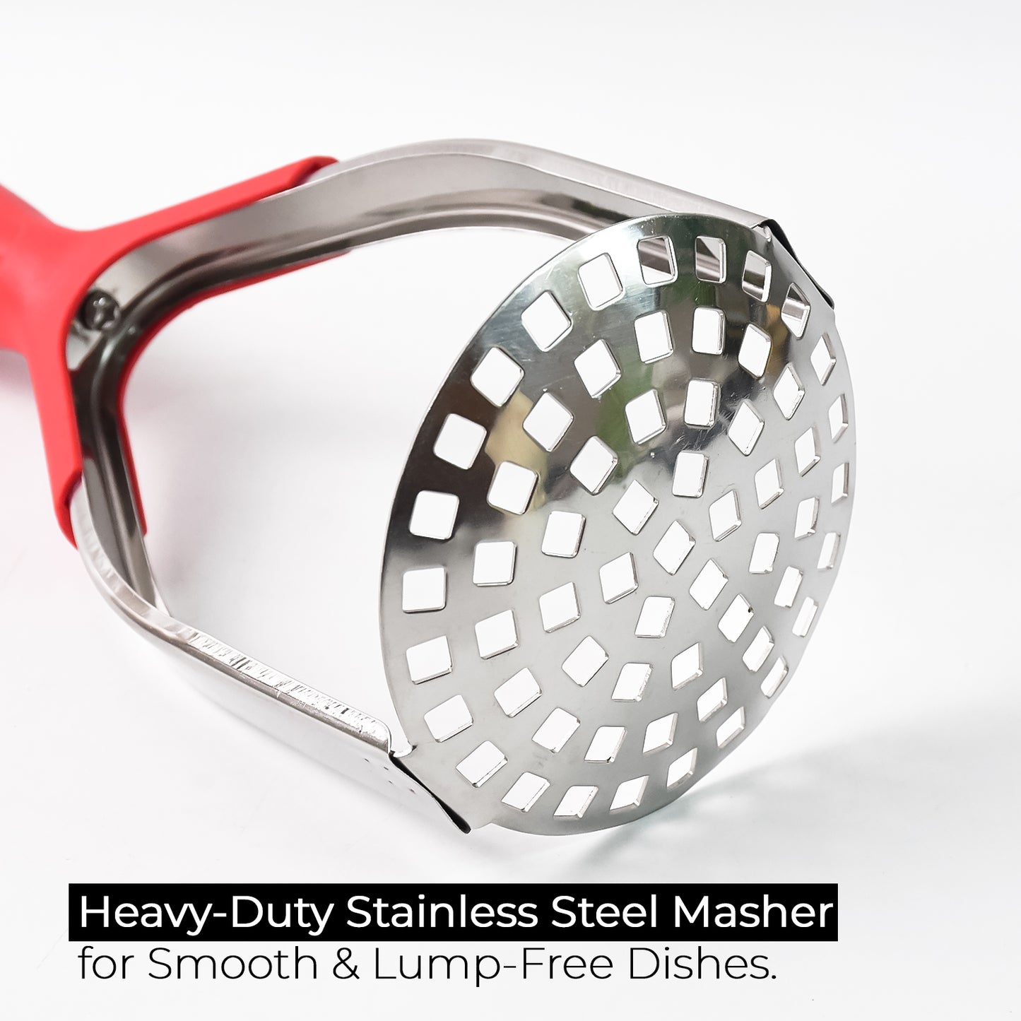 Kitchen Food Masher Fruit Tool Masher Professional Masher Kitchen Tool Kitchen Masher With Comfortable Grip Heavy Duty Potato Masher Perfect For Bean Vegetable Fruits Masher (1 Pc)