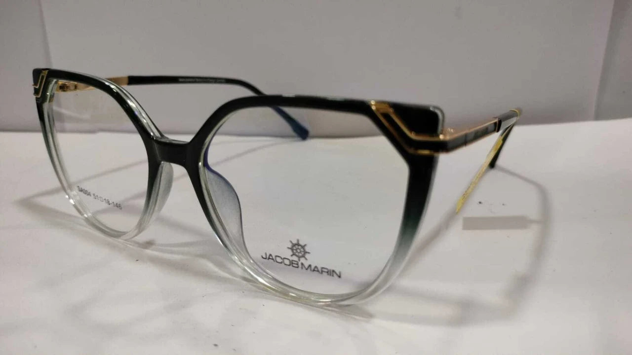 Jacob Marin Full Rim Cat-Eye Frame For Women 146mm