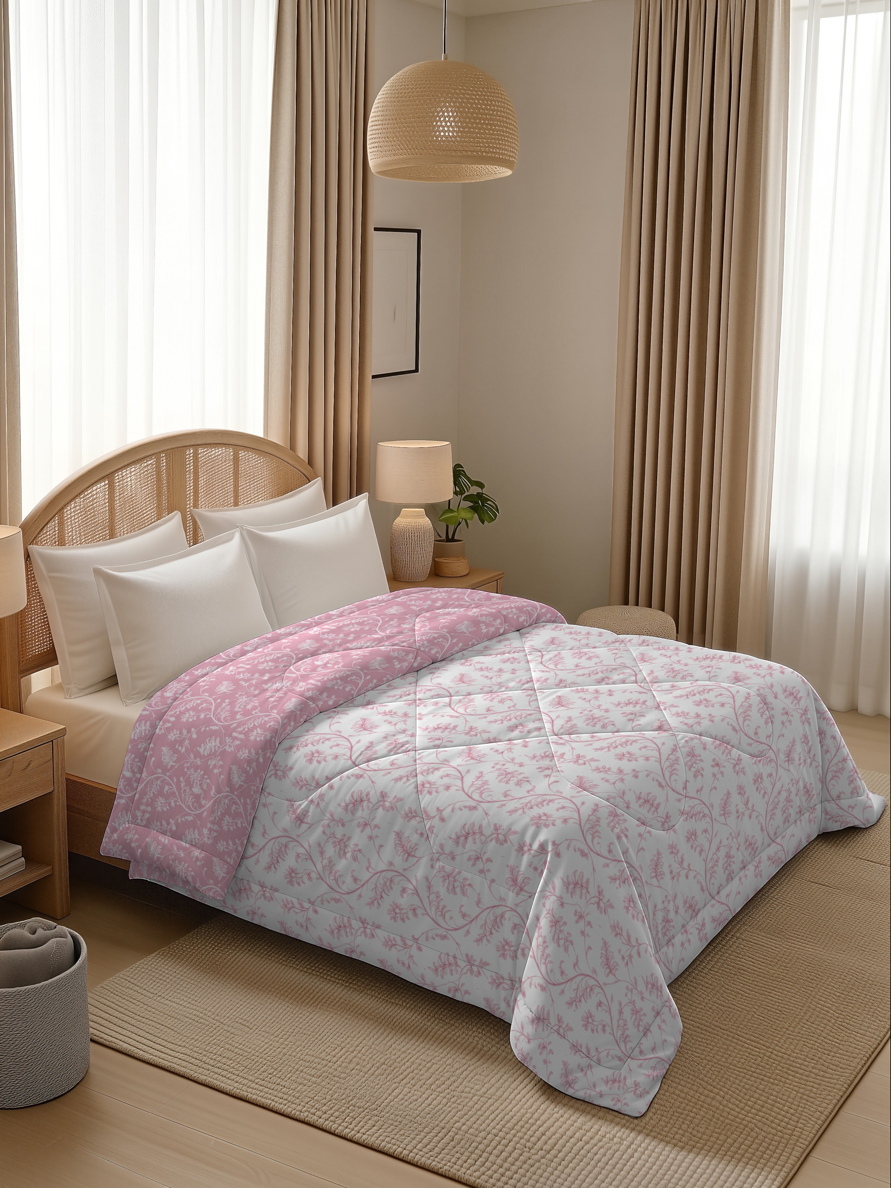 Quirky Home Oxford Collection 2 Kg King Bed Reversible Comforter | AC Blanket
