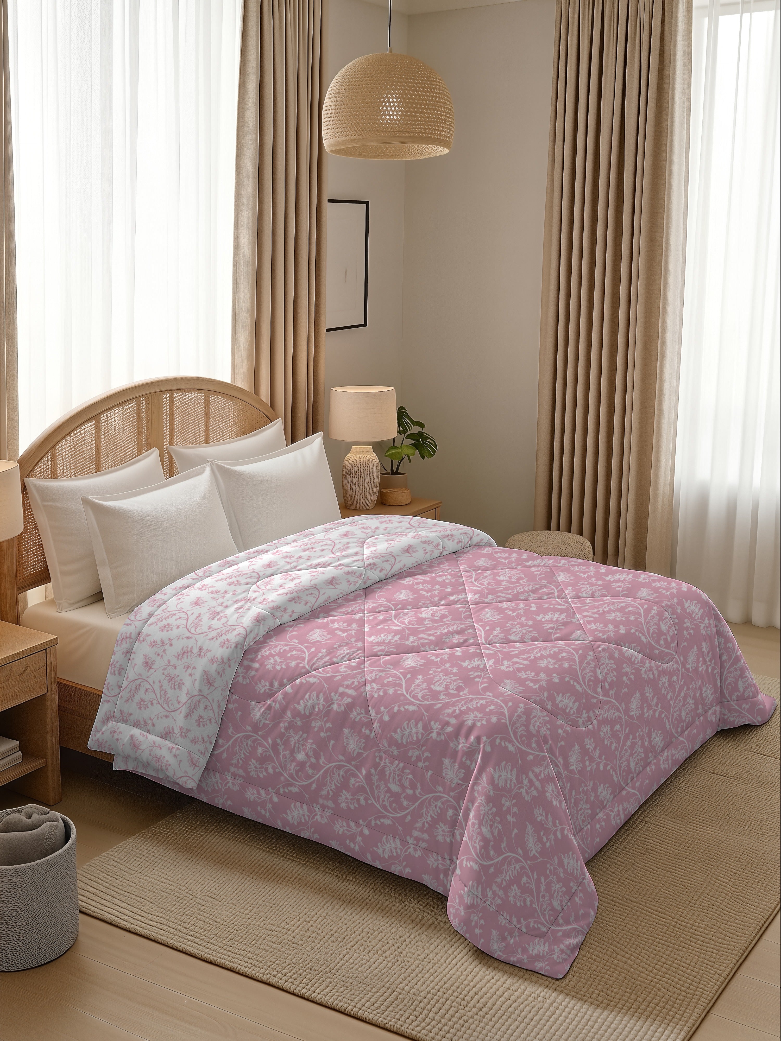 Quirky Home Oxford Collection 2 Kg King Bed Reversible Comforter | AC Blanket