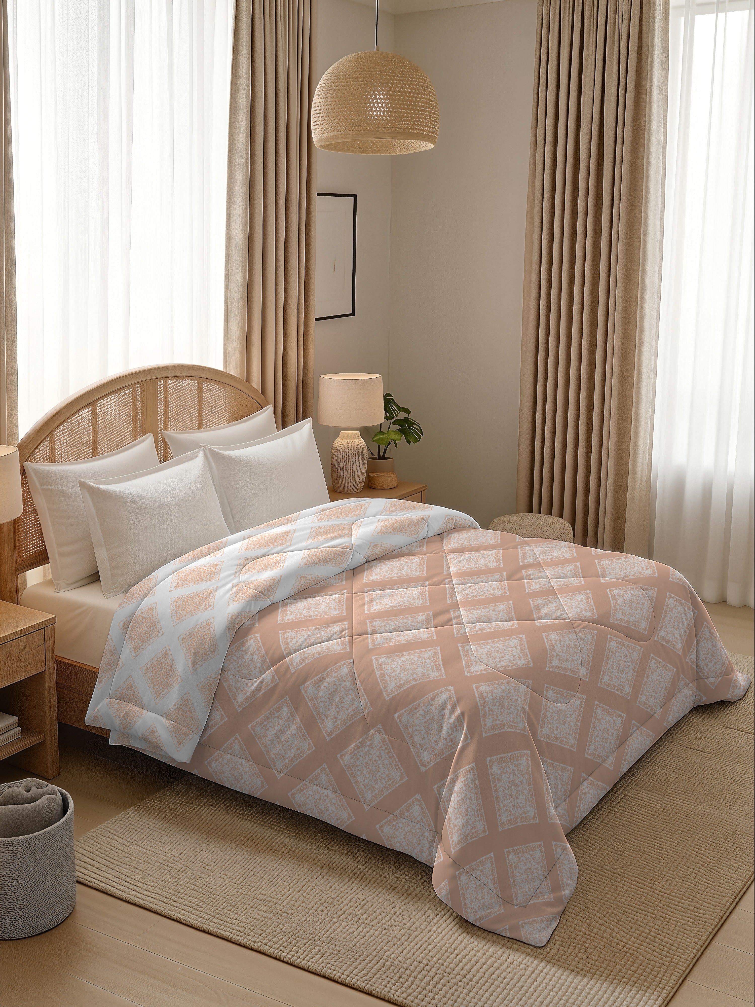 Quirky Home Oxford Collection 2 Kg King Bed Reversible Comforter | AC Blanket