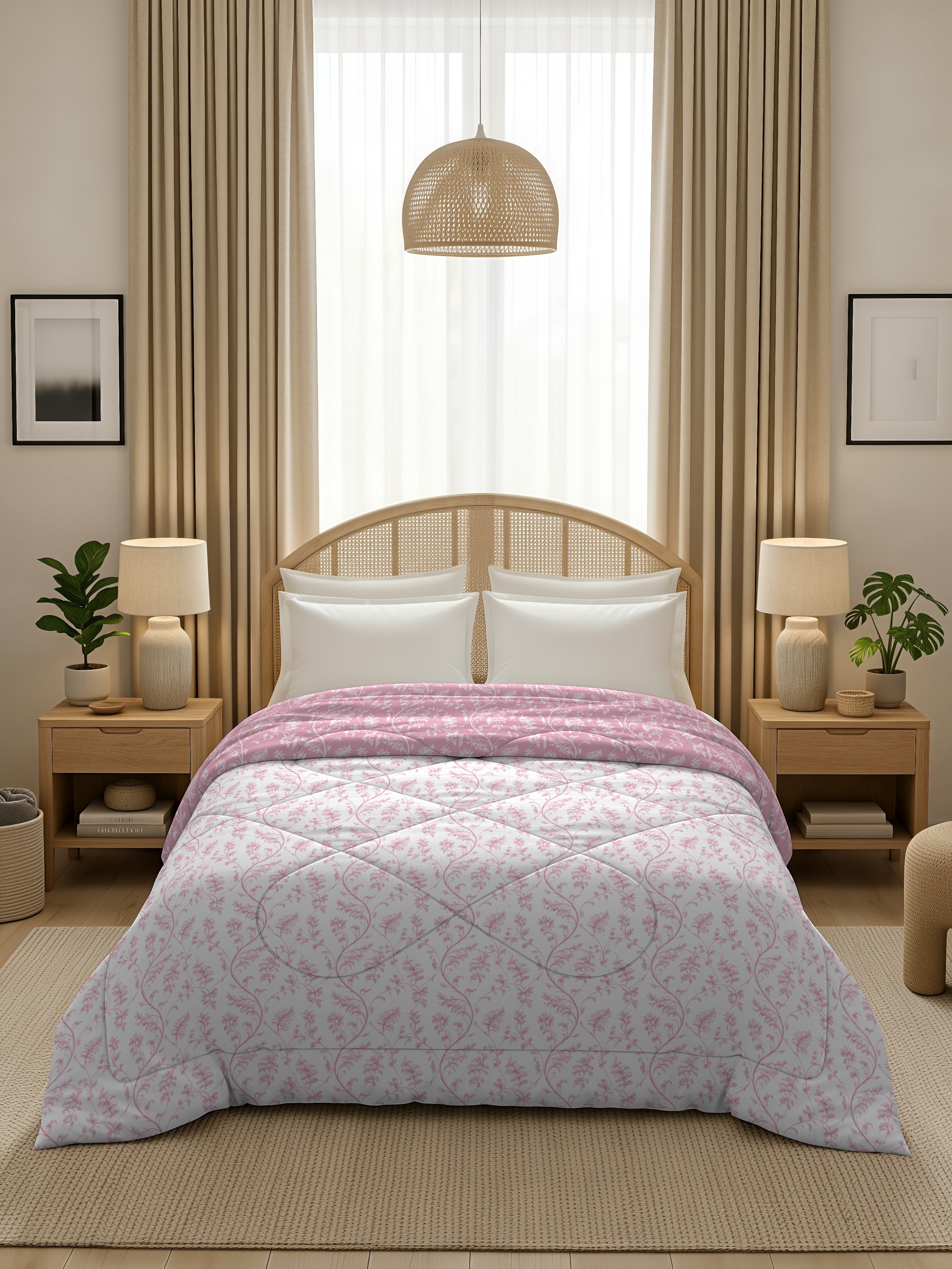 Quirky Home Oxford Collection 2 Kg King Bed Reversible Comforter | AC Blanket