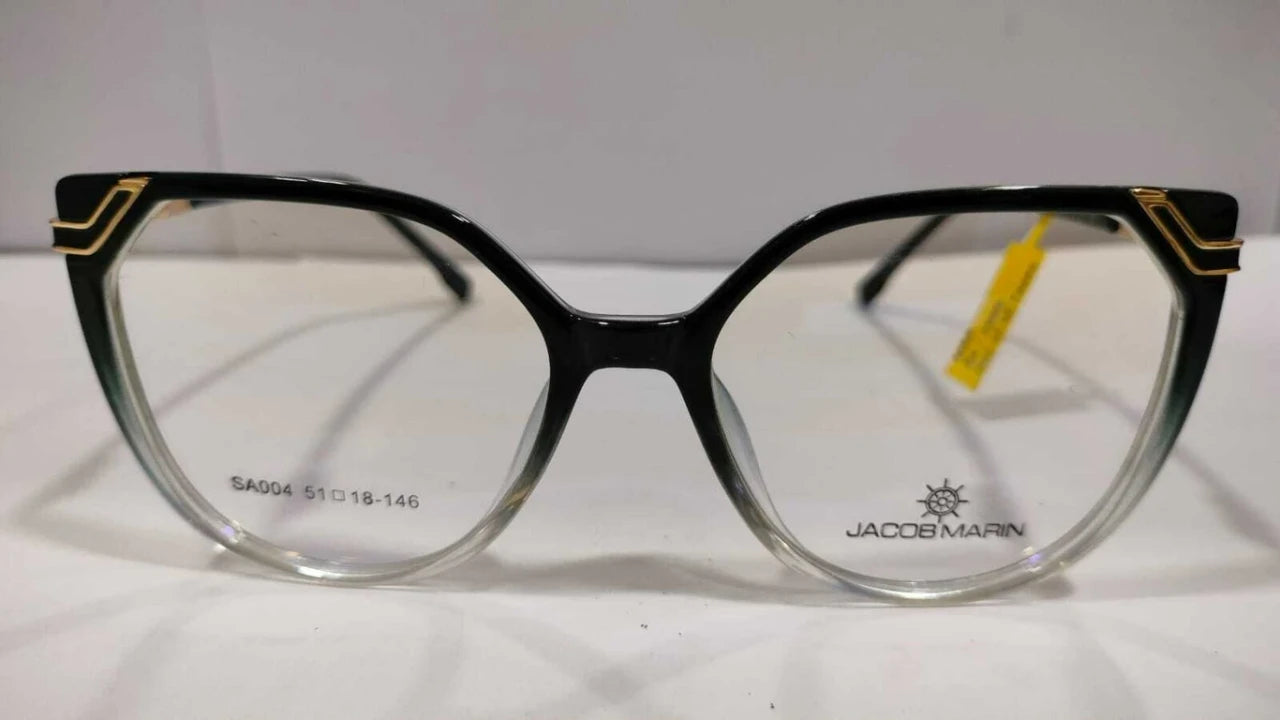 Jacob Marin Full Rim Cat-Eye Frame For Women 146mm