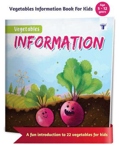 Vegetables Information Book for Kids | Early Learning Activity Book - Image 1