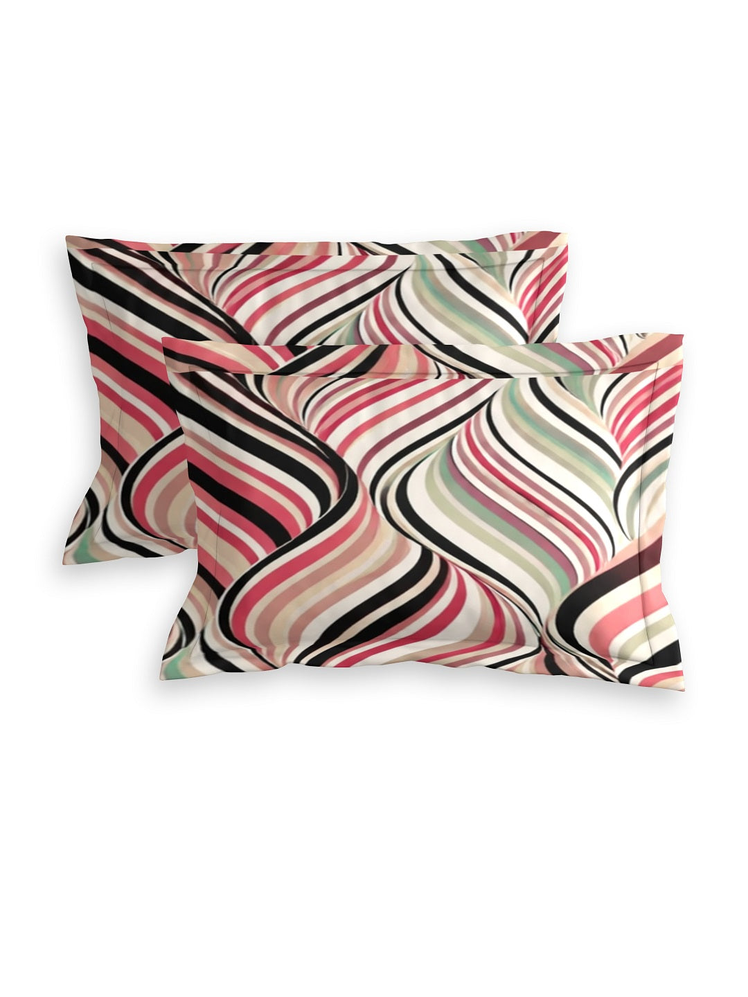 Quirky Home Coral Collection Double Bedsheet with 2 Pillow Cover - Pink