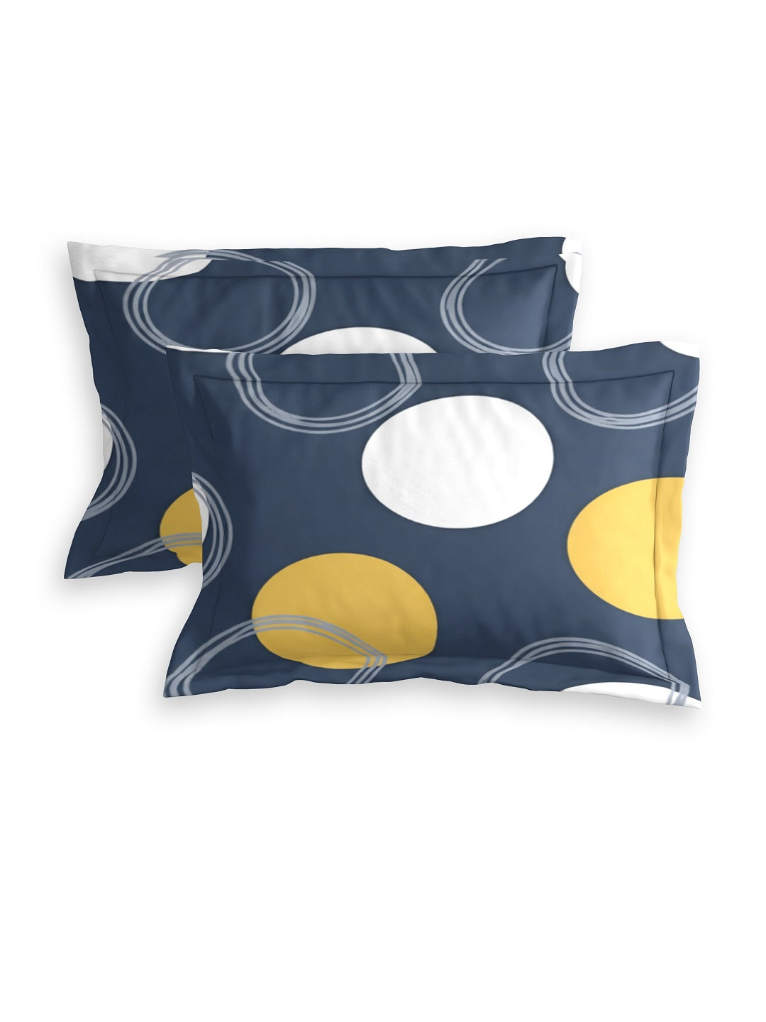 Quirky Home Coral Collection Double Bedsheet with 2 Pillow Cover - Blue