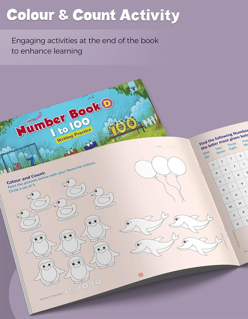 Number Writing Book Part D (1-100) for Kids 3-5 Years - Image 6