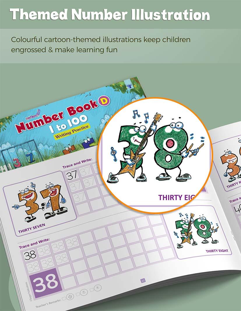 Number Writing Book Part D (1-100) for Kids 3-5 Years - Image 5