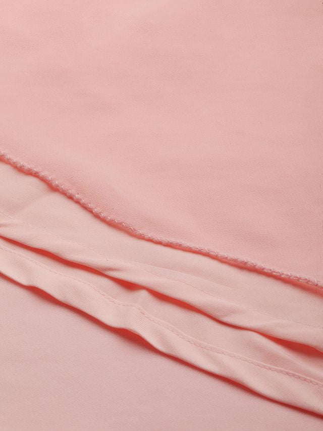 Bollywood Vogue Ready To Wear Peach N Mauve Halter Neck Gown