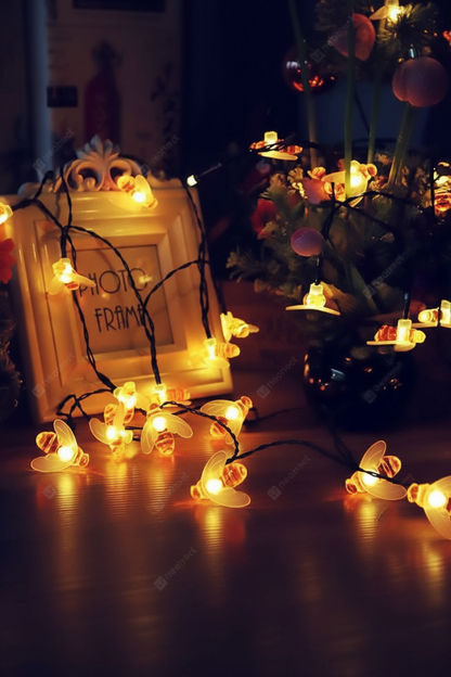 Honey Bee String Lights Decorative Fairy Lights (14 Lights) collectivezone