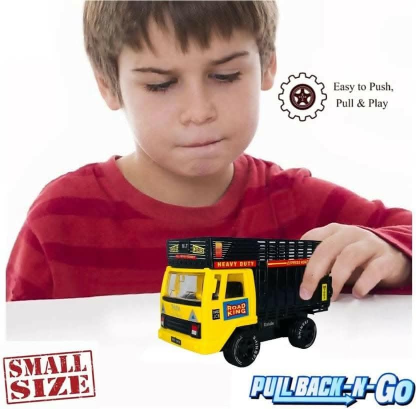 Plastic Pull Back Truck Toy For Kids - HalfPe