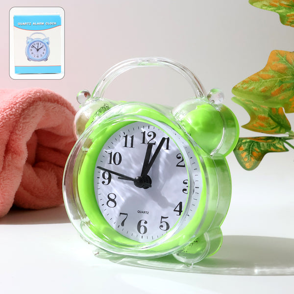 Classic Quartz Alarm Clock with Compact Analog Table Clock for Bedroom, Office &amp; Study Desk (1 Pc)