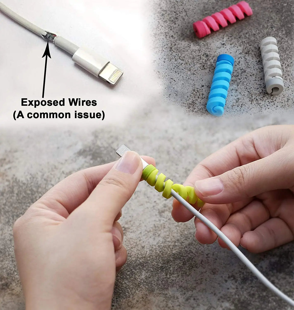 Spiral Charger Spring Cable Protector Data Cable Saver HP DD