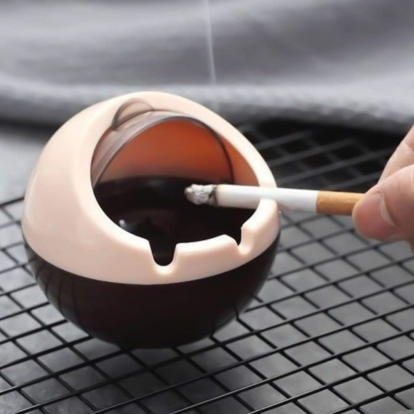 Windproof Ball Ashtray with Lid