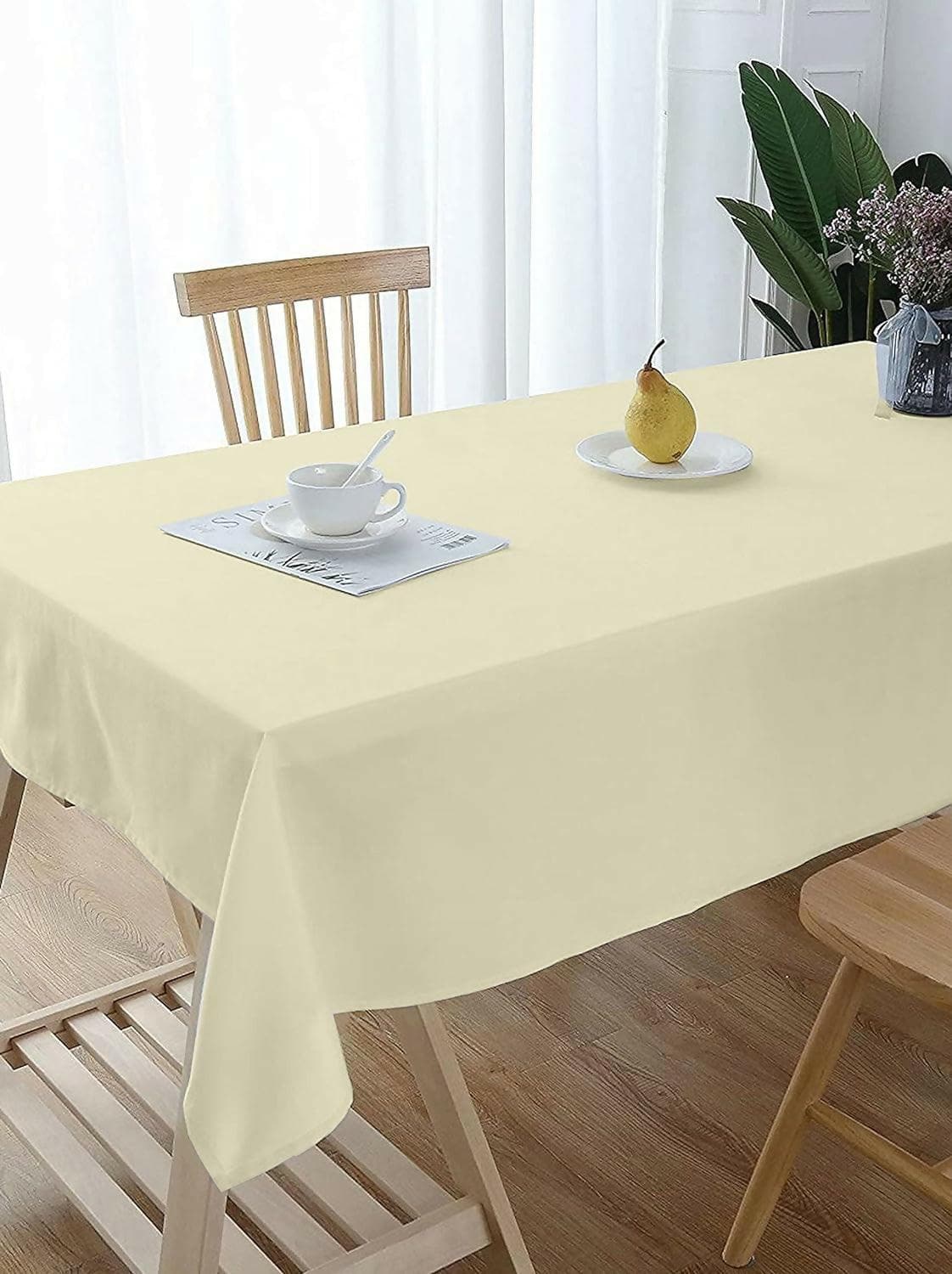 Lushomes Dining Table Cover 6 Seater, Classic Plain Dining Table Cover Cloth (Size 60 x 70”, 6 Seater Table Cloth, multi-color) - HalfPe