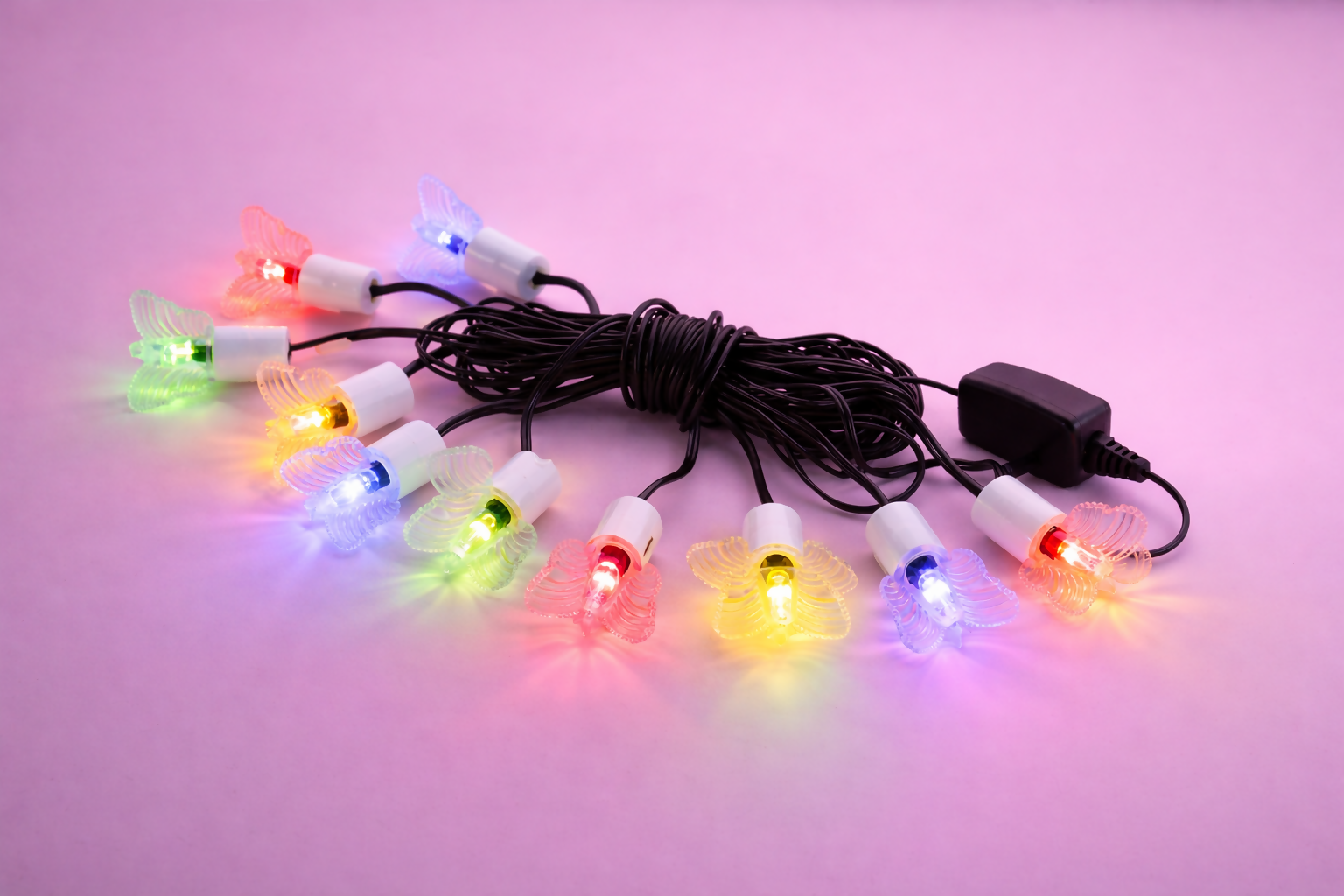 Multi Design Decorative LED String Lights for Home, Festival & Party Décor- Black wire HalfPe - FW -TPT
