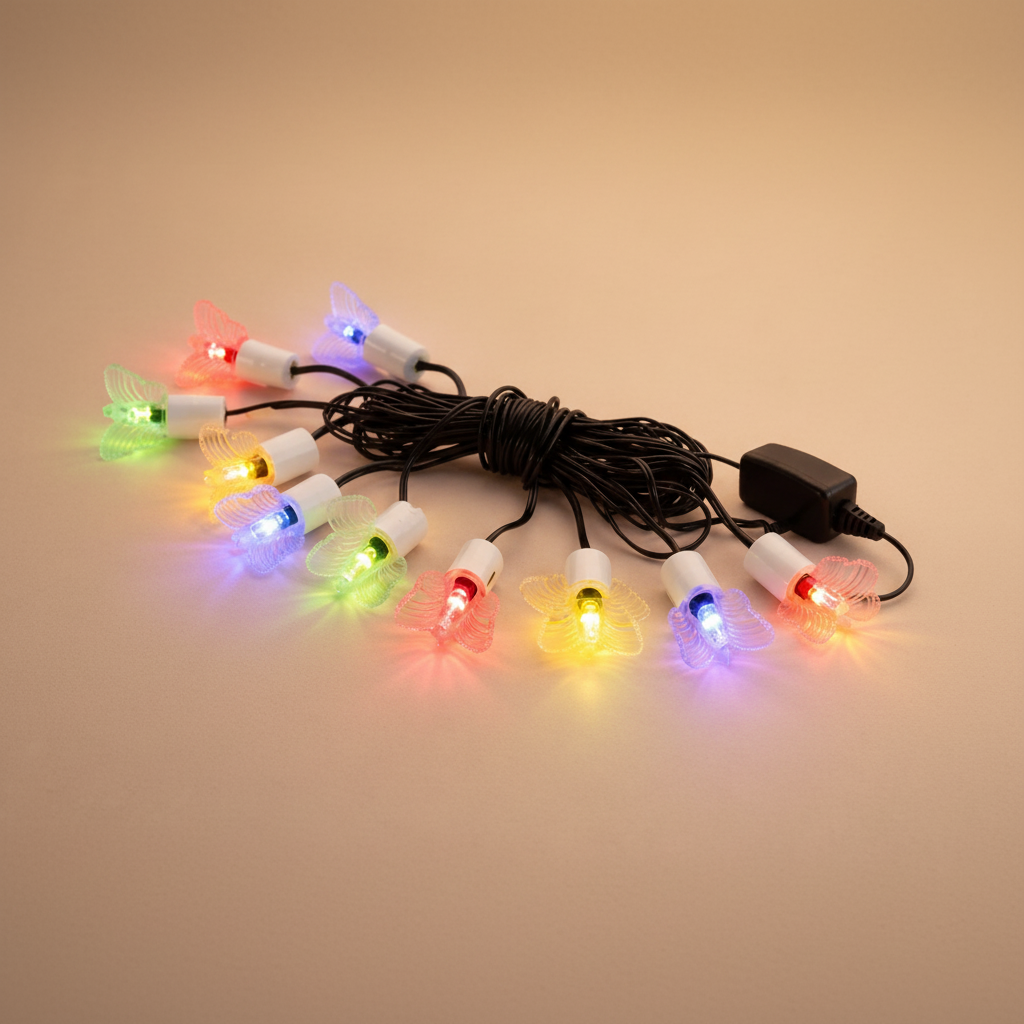 Multi Design Decorative LED String Lights for Home, Festival & Party Décor- Black wire HalfPe - FW -TPT