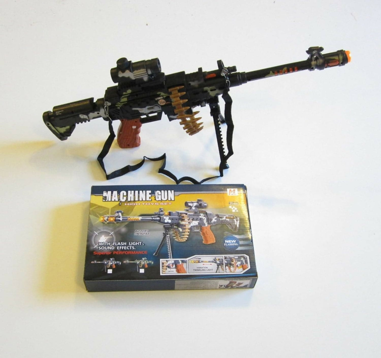 Machine Gun high Toy Set with Flash Light & Sound Effects - HalfPe