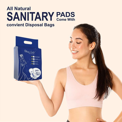 Blue Lady Extra Long Pads With Wides Wings Sanitary Pads (40-pack)