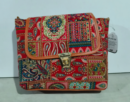 Artistic Tribal Print Shoulder Handbag with Versatile Crossbody Strap for women /girls (TPT)