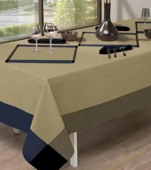 LUSHOMES Cotton 6 Seater Dining Table Cover (Multicolour) - HalfPe