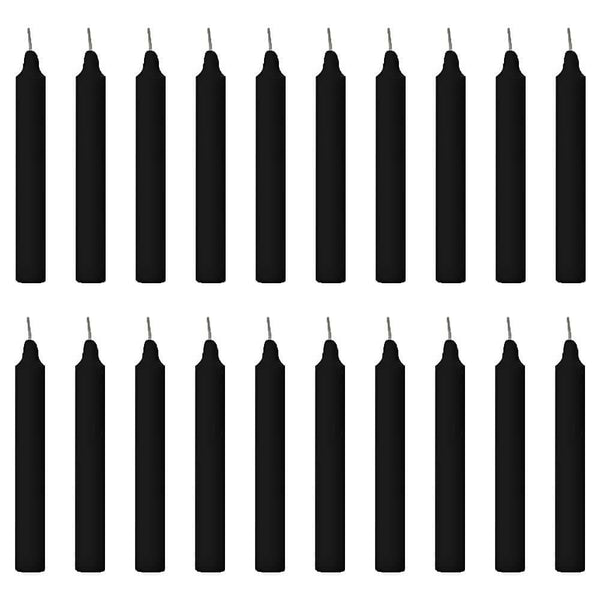 PROSPERRO LUMO by Parkash Candles Ritual Spell Unscented Chime Wax Candles (Black)- Set of 20 - HalfPe