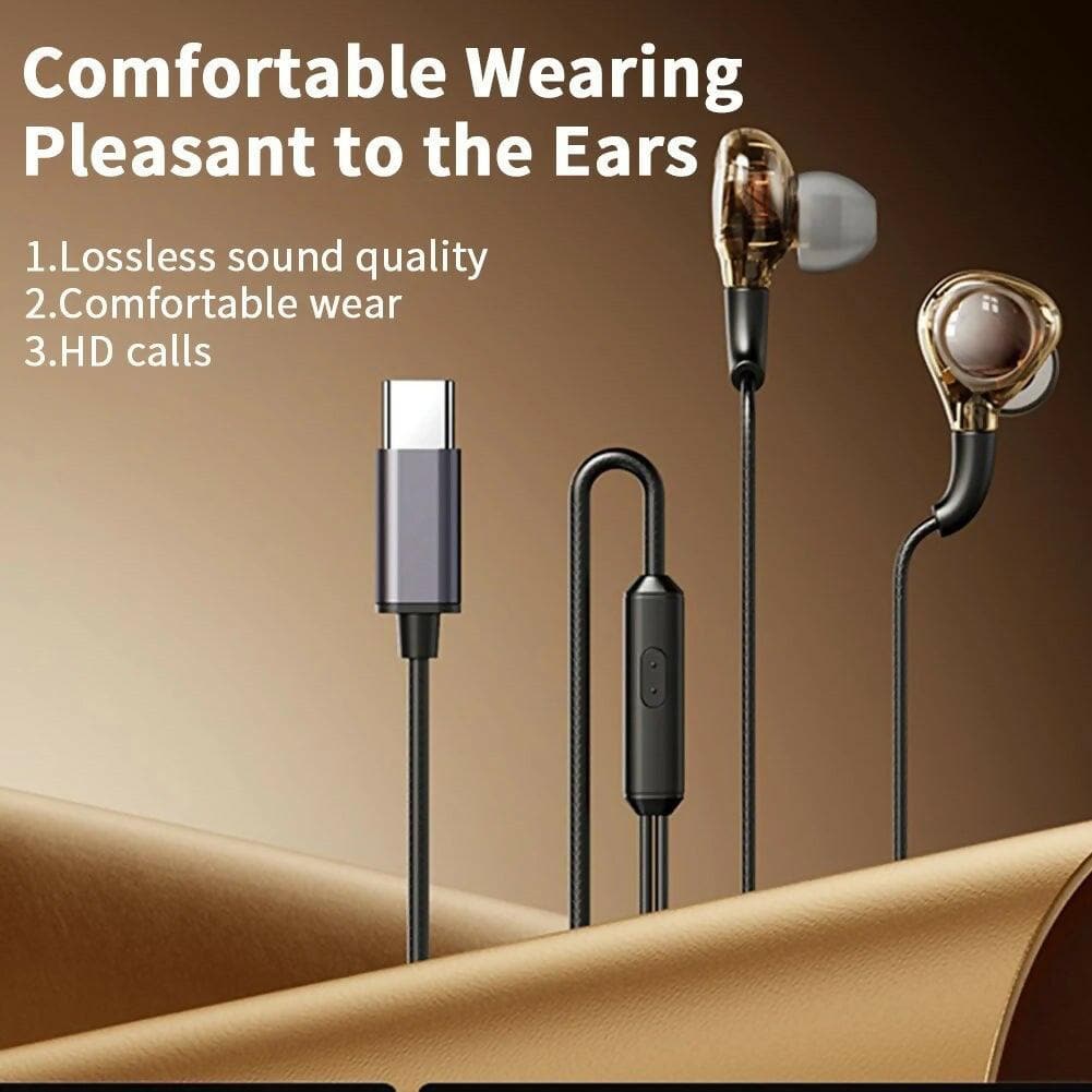 RM-670 Type C Earphone (Wire length: 1meter) - HalfPe