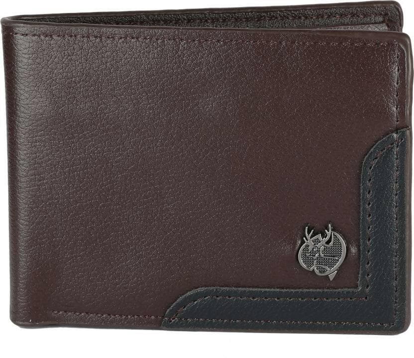 ZEVORA Men Casual Brown Genuine Leather Wallet (4 Card Slots) - HalfPe