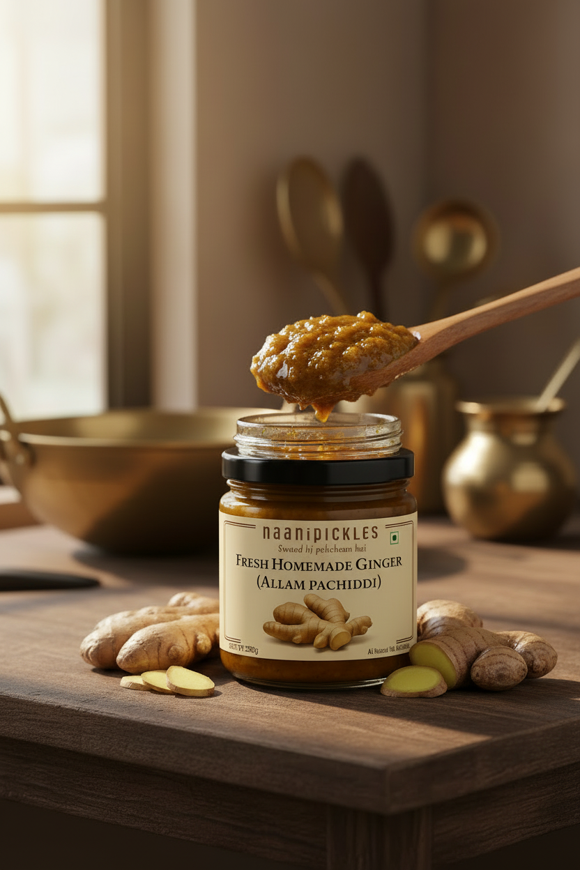Allam Pachidi (Ginger Chutney) – Naani Pickles JPS PRODUCTS (ACHSA)