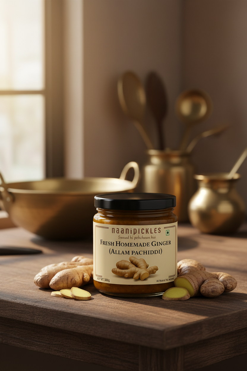 Allam Pachidi (Ginger Chutney) – Naani Pickles JPS PRODUCTS (ACHSA)