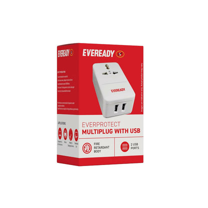 Eveready Multiplug with USB
