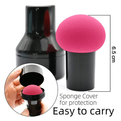 Professional Makeup Sponge Puff with Handle for Soft Beauty Blender for Foundation(1 Pc)