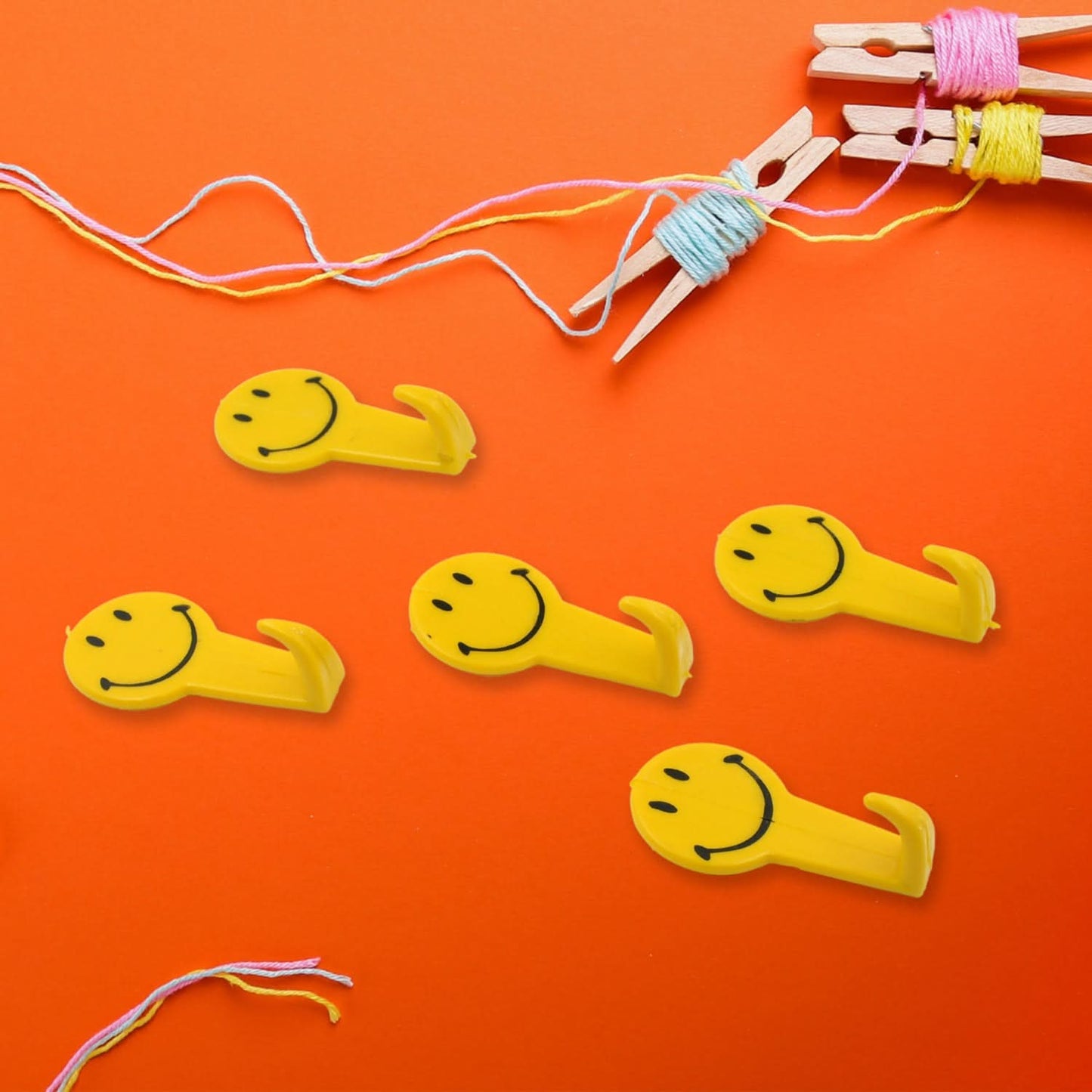 4 Pc Adhesive Wall Hooks – Strong Self-Adhesive Hooks for Keys & Household Items