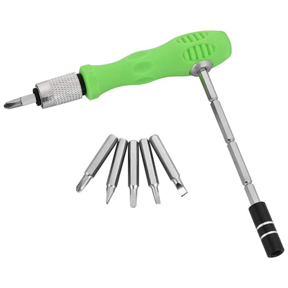 Mini Screwdriver Bit Set with Magnetic Extension Rod