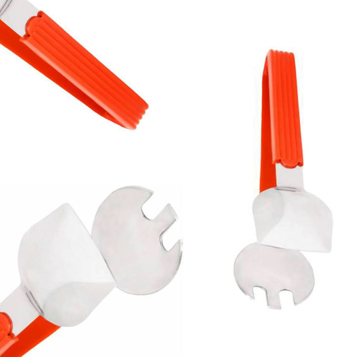Multi-Purpose Salad Serving Tongs – Stainless Steel & Silicone Kitchen Utensil HP DD
