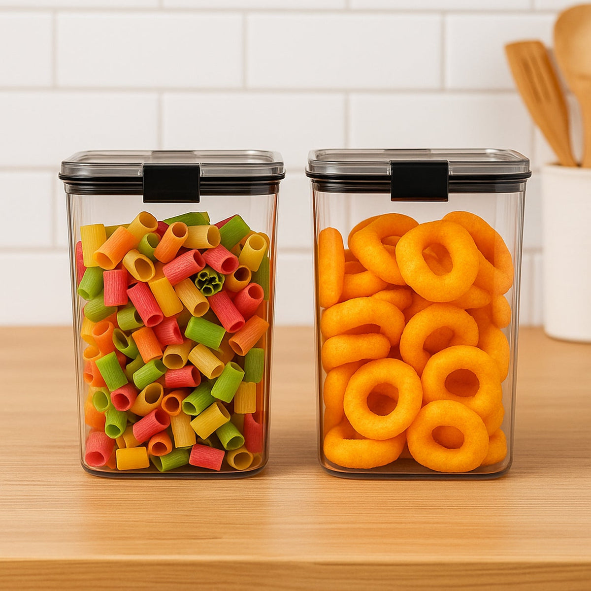 1200 Ml Airtight Lock  Lock Food Storage Container Set  2 Piece HP DD